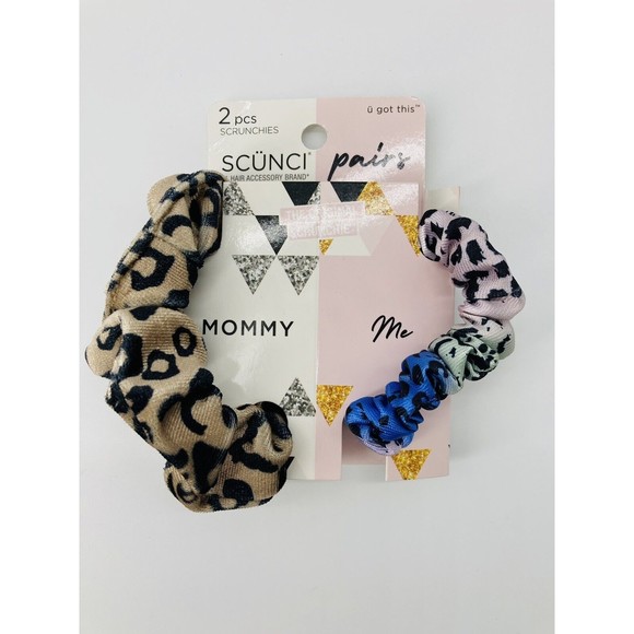 scünci | Accessories | Scunci Scrunchies Mommy Me Set Leopard Print ...